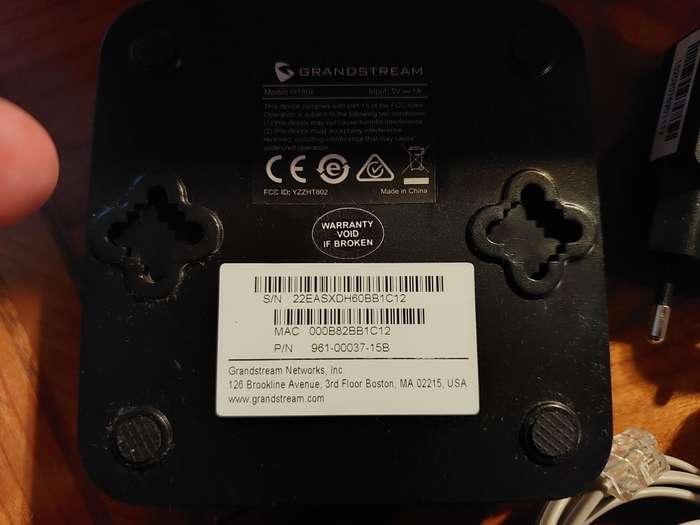 Grandstream HT802 analogue telephone VoIP adapter