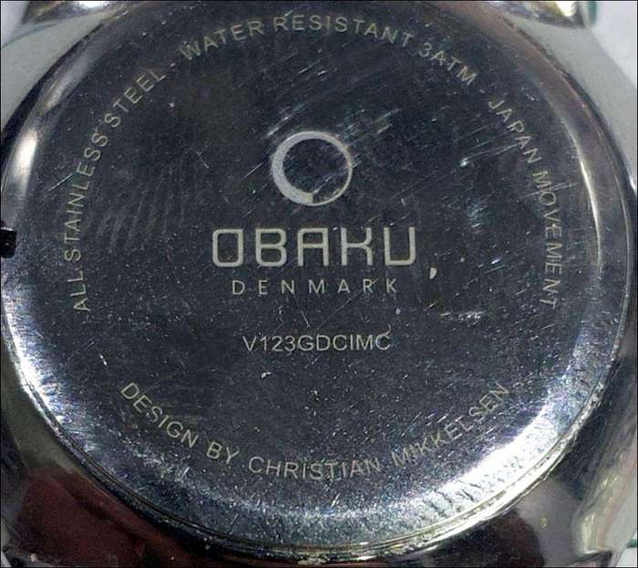 Obaku men`s analogue quartz wristwatch