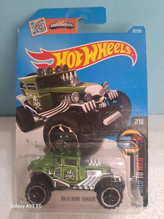 Hotwheels Baja Boneshaker - 2015 Release - scuffs on card corners