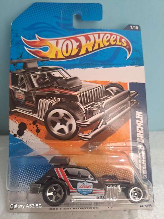 Hotwheels AMC Greased Gremlin - 2011 Release - card slightly scuffed