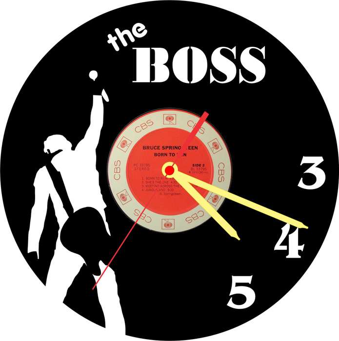 Bruce Springsteen Vinyl LP Wall Clock