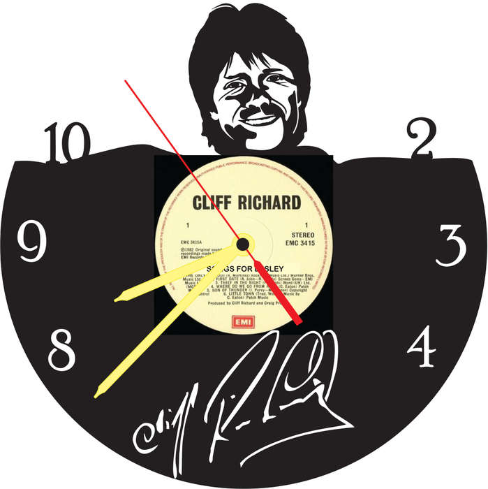 Cliff Richard Vinyl LP Wall Clock