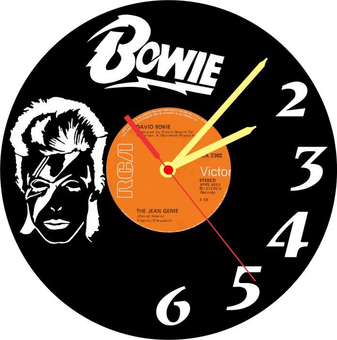 David Bowie Vinyl LP Wall Clock