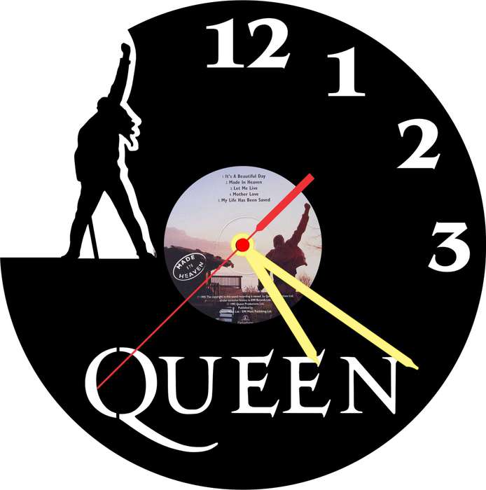 Queen Vinyl LP Wall Clock