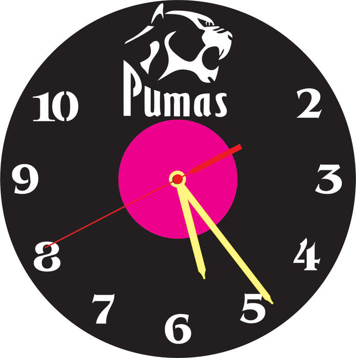 Pumas Rugby Vinyl LP Wall Clock
