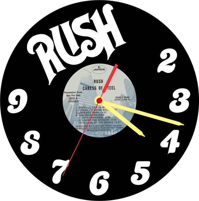 Rush Vinyl LP Wall Clock