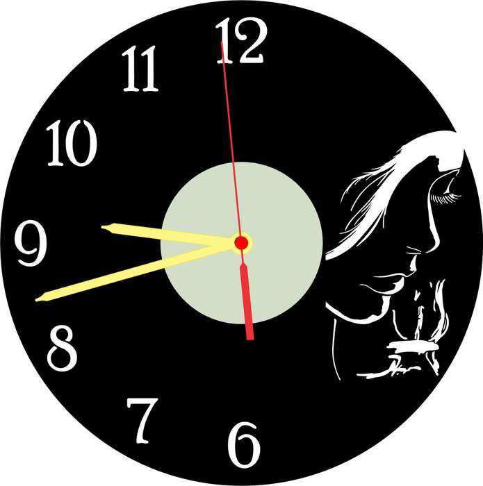 The Rose Vinyl LP Wall Clock