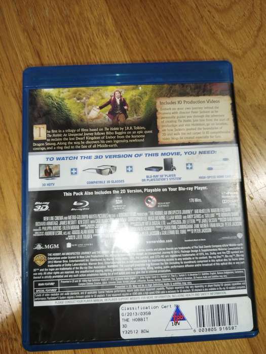 The Hobbit: An Unexpected Journey (2D & 3D Blu-ray) - 4disc