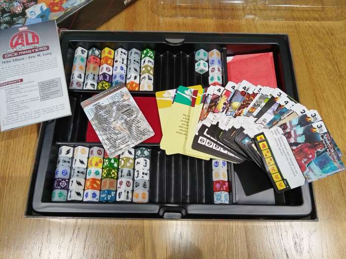 Dice Masters Marvel Age of Ultron, starter box with boosters (incomplete)