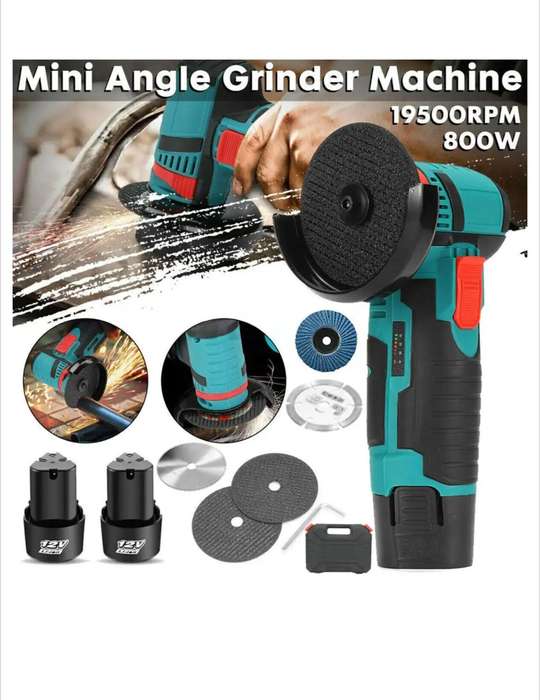 Cordless rechargeable mini angle grinder
