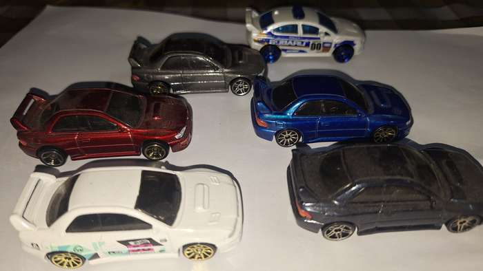 Hot Wheels - Lot of 6 Subarus -Loose