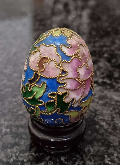 Cloisonné egg On A Stand
