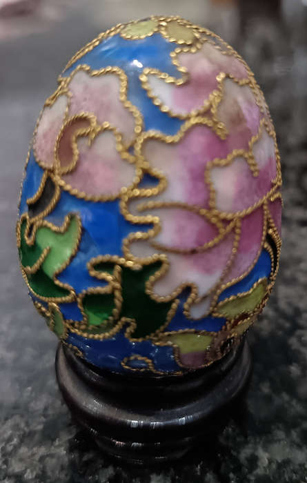 Cloisonné egg On A Stand