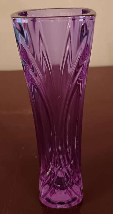 Vintage crystal vase by Cristal D'Arques of Franc