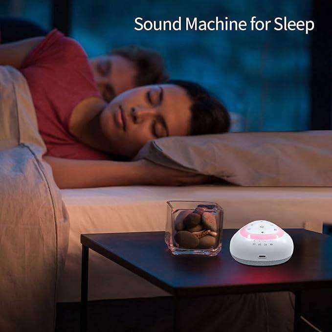 Bluetooth White Noise Machine with LED Night Light