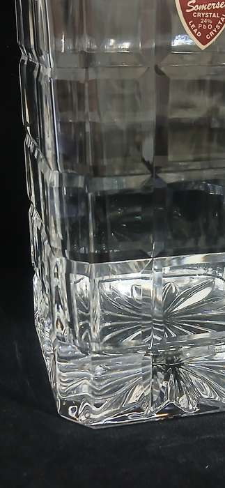 Vintage Somerset crystal whiskey decanter