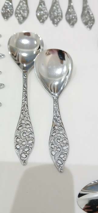 Vintage Elwezetta chrome plate cutlery set