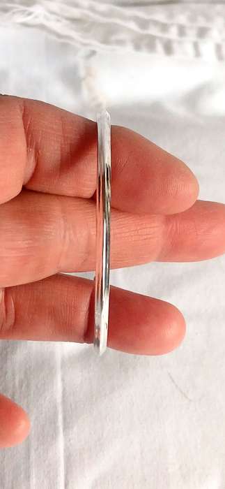 Sterling silver large hoop earrings