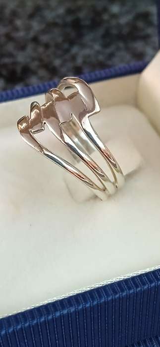 Sterling silver 3 band ring