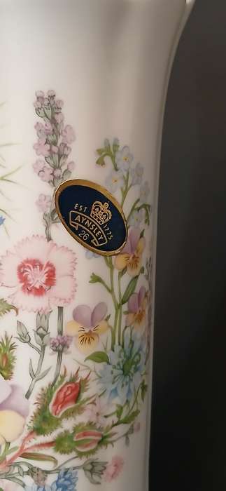 Vintage Royal Aynsley ' Wild Tudor'  vase