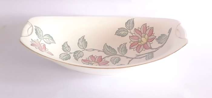 1950s - 60s Maling oval bowl