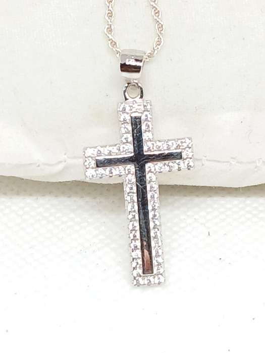 Sterling silver cross with chain