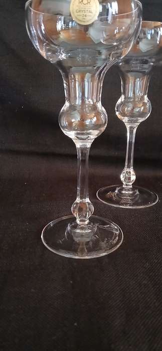 Vintage RCR crystal candle holders
