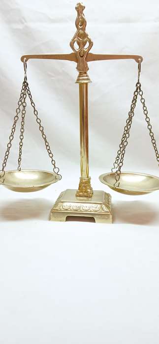 Vintage brass scale
