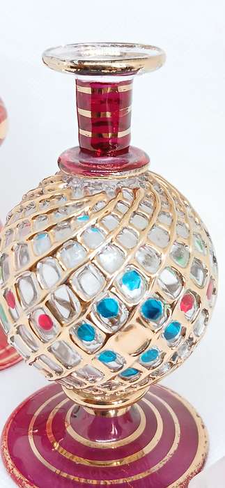 Egyptian hand blown perfume bottles
