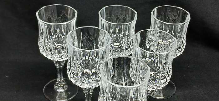 Vintage Cristal D'arques dessert glasses