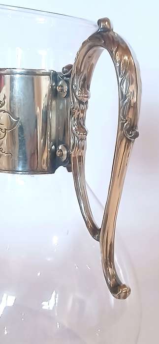 Vintage Carafe with hand blown glass jug