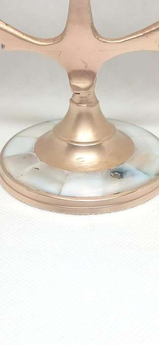 Vintage brass miniature candle holder