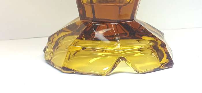 Vintage amber glass vase