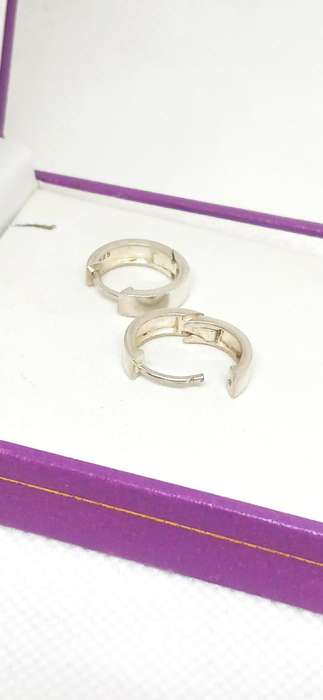 Sterling silver huggie earrings