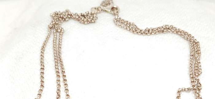 Sterling silver layered necklace