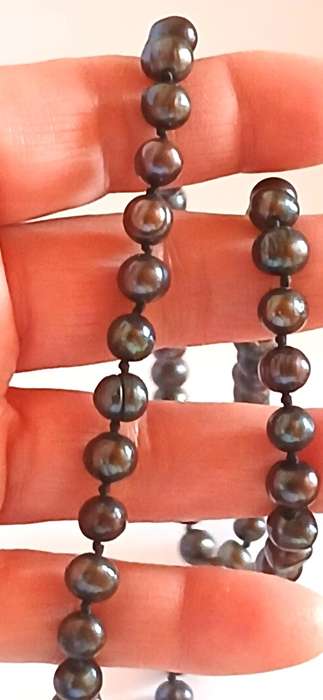 Vintage colored fresh water pearls