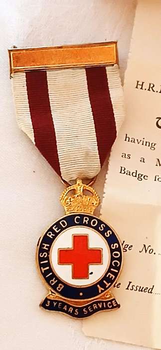 WW11 British Red Cross Society service medal