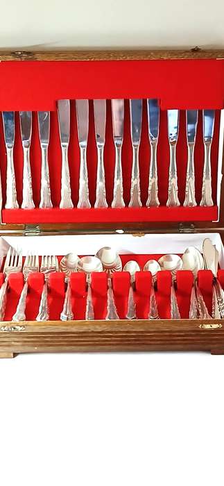 1960s Viners cutlery set in canteen