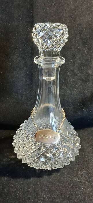 Vintage Cristal D' Arques sherry decanter