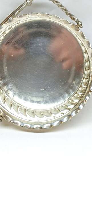Vintage silver plate bon bon dish