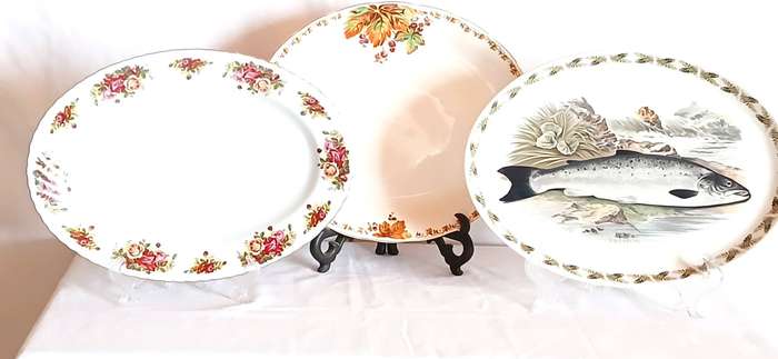 Variety of vintage platters