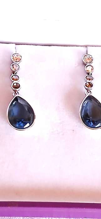 Swarovski rhodium plated crystal earrings
