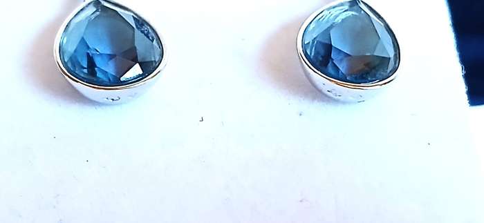 Swarovski rhodium plated crystal earrings