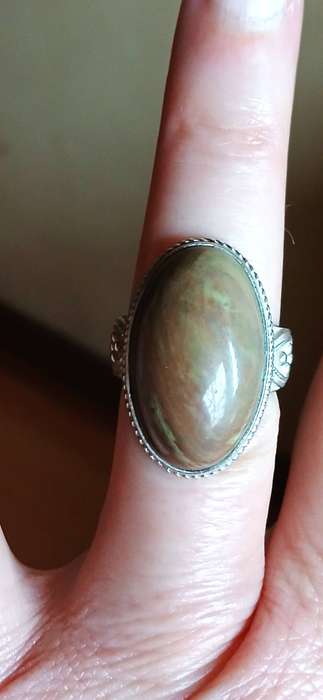 Vintage chunky ring with Jasper stone