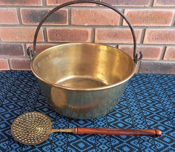 Vintage Brass jam pot