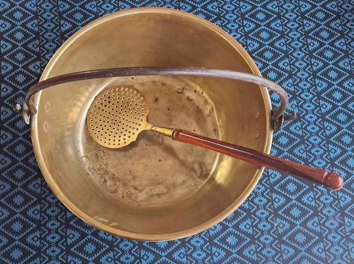 Vintage Brass jam pot