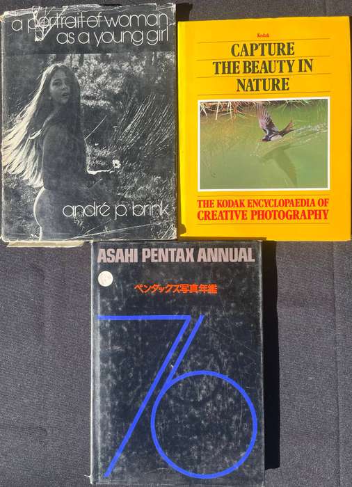 Old photography books and magazines.