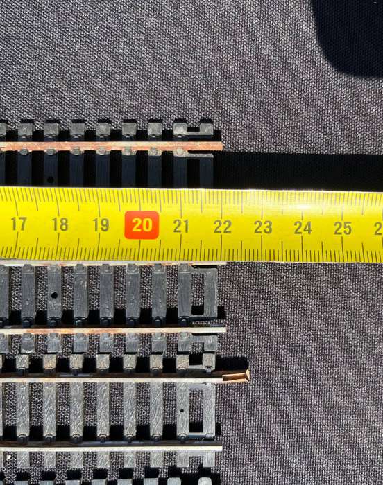 Model train tracks