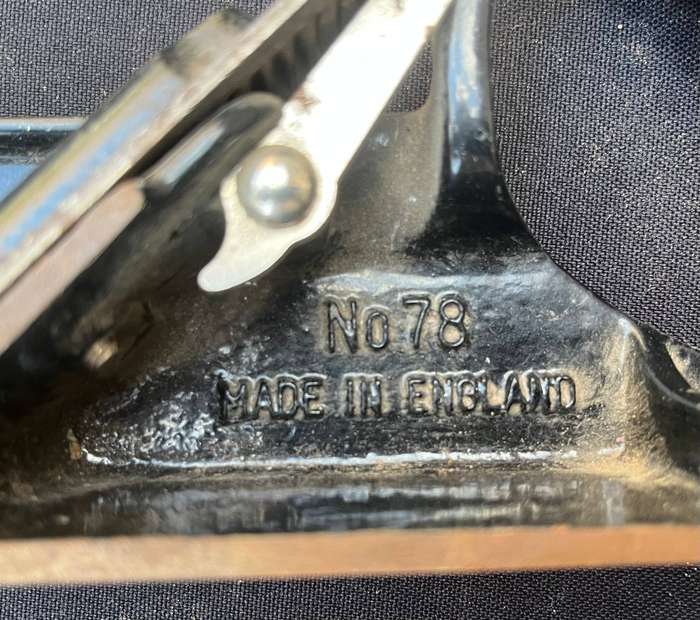 STANLEY No 78 plane, made in England.