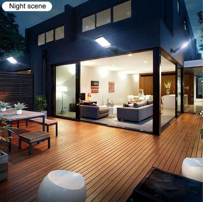 (Pack of 2 ) Solar LED Street Light  with 3 Light Mode Waterproof Motion Sensor